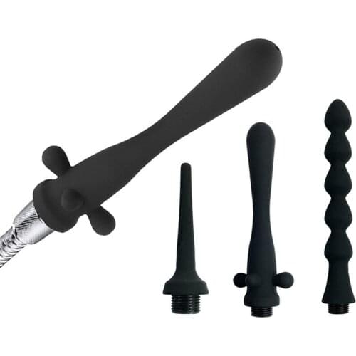 Wetips Bidet Shower Enema Tubing Anal Douche Enema Nozzle For Shower Enema Health Care Hand Held Pulizia Ano Ducha Anal Washing