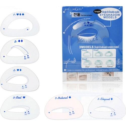 1000sets 6pcs/set Tracing Shadow Card Draw The Eye Makeup Tools Auxiliary Tools Eye Shadow Models DHL
