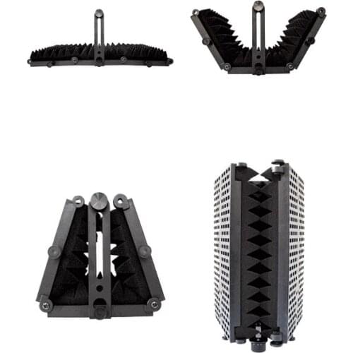 448F Microphone Isolation Shield Mic Sound Absorbing Foam Reflector for Any Condenser Microphone Recording Equipment