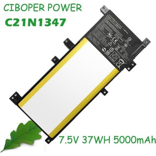 7.5V 37WH 5000mAh C21N1347 New Laptop Battery For X554L X555 X555L X555LA X555LD X555LN X555MA 2ICP4/63/134 C21N1347