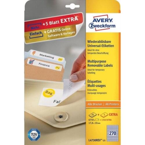 AVERY ZWECKFORM Paper