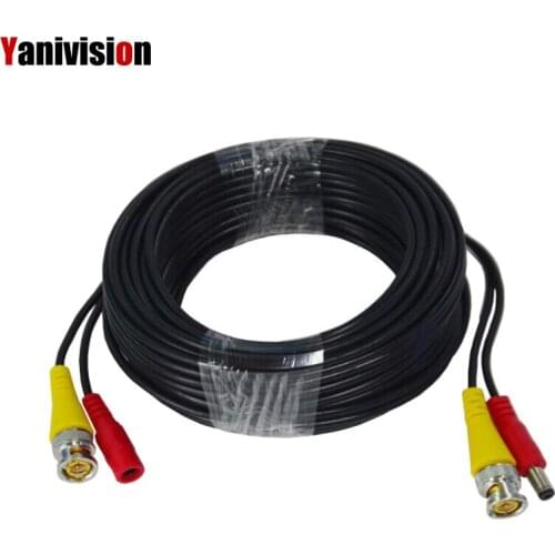 BNC DC Plug Cable 5M/10M/15M/20M/30M/40M/50M CCTV Video Output Cable for AHD TVI CVI Analog System DVR Kit Accessories