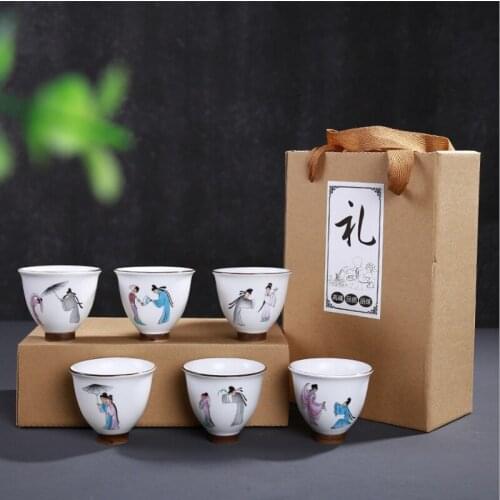 Tea set Include 1 Pot 6 Cup,High quality elegant gaiwan,Beautiful and easy teapot kettle and teacup,Travel kettle,free shipping