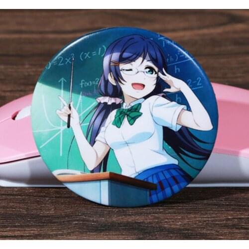 FFFPIN 5.8cm Big Brooch Lovelive Breastpin Japan Anime Love Live Badge Pin Coin Kousaka Honoka Sonoda Umi Icon Cloth Backpack