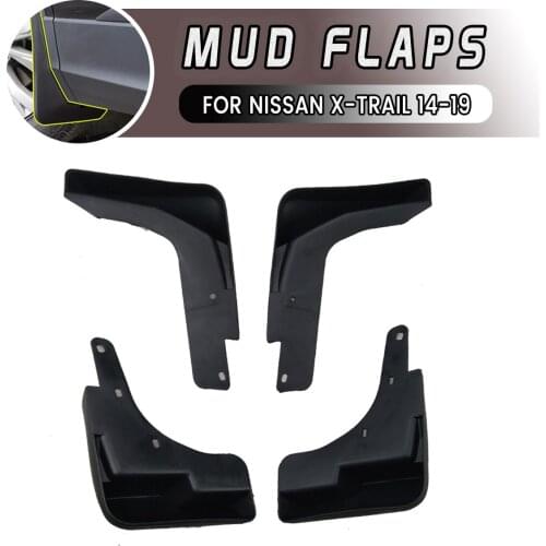Car Mudguards Car Front Rear Fender Flares Mud Guard Flap Anti Splash Mudflaps Soft Good Tenacity For NISSAN X-TRAIL 14-19