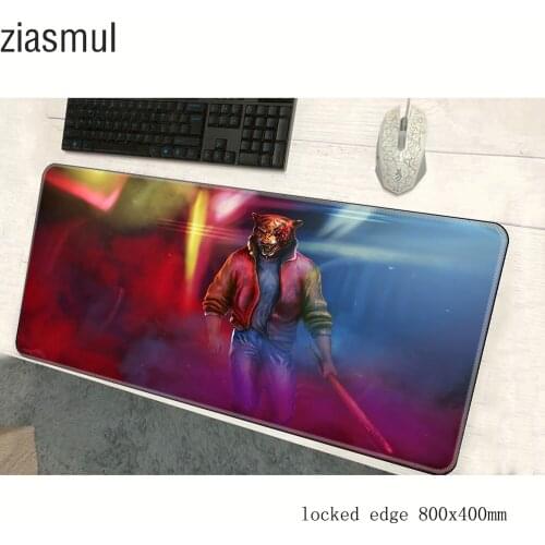Hotline miami mouse pad 800x400x2mm mats xl Computer mouse mat gaming accessories Colourful mousepad keyboard games pc gamer