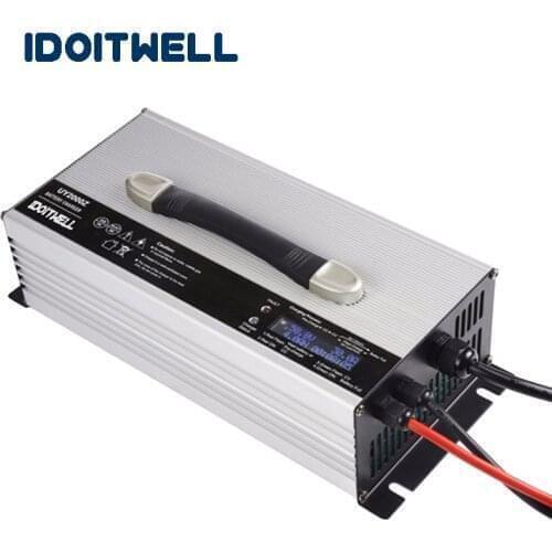 Customized smart 84V 24S lithium battery pack charger 100.8V 15A 10A 5A charge current adjustable charger for 24S li ion battery