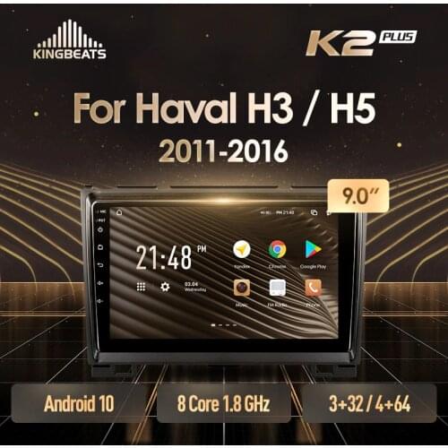 KingBeats Android 10 Octa-Core head unit HU 4G in Dash Car Radio Multimedia Video Player Navigation GPS For GREAT WALL Haval H3 H5 2011 - 2016 no dvd 2 din Double Din Android Car Stereo 2din