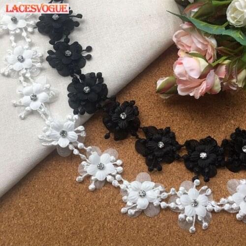 Beaded Lace Applique 75PCS Embroidered patchwork appliqued Needlework sewing decals Cloth paste Wedding applique LAVO716