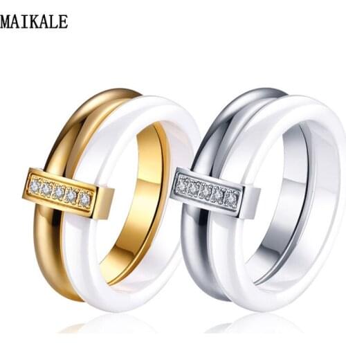 Белые кольца MAIKALE China At AliExpress