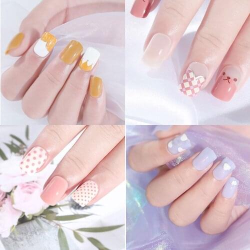 Wear Nail Art Finished Piece Detachable Fake Nails Ultra-Thin No Trace Nail Patch Professional Fashion