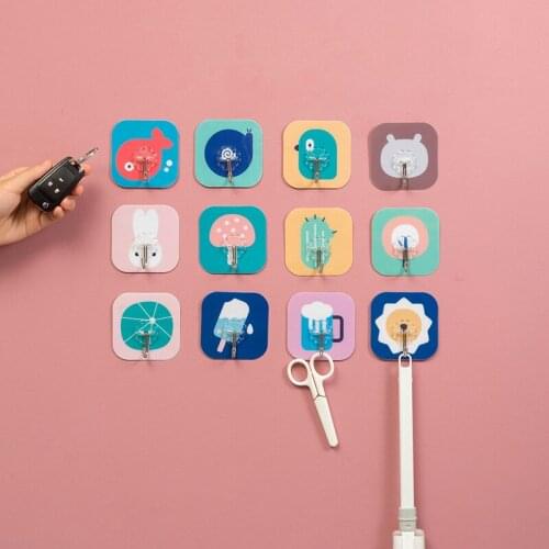 Cute Wall Hangers Towel Hooks Bag Holder Durable Key Hanger Hanging Durable Wall Hooks for Home Decor Ganchos Para Ropa