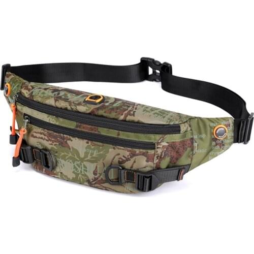 New camouflage chest bag men bauchtasche riñonera running bum bag man travel fanny pack waist bag belt buiktasje telefoon tasje