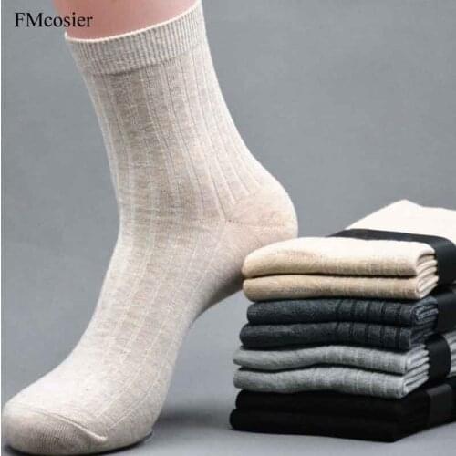 Spring Autumn Winter Man Male Cotton Pure color Mens Dress Socks sokken socken meias homens Black Gray Blue White 38 39 42 43 44