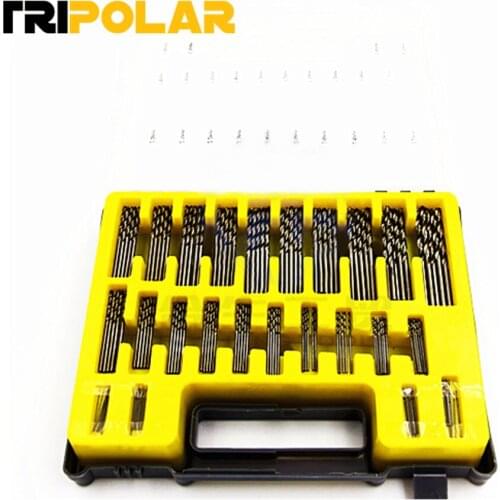 150Pcs/Case Mini Drill Bit Set HSS Microtech Power Tools Small Precision Twist Drilling Kit with Plastic Box 0.4-3.2mm