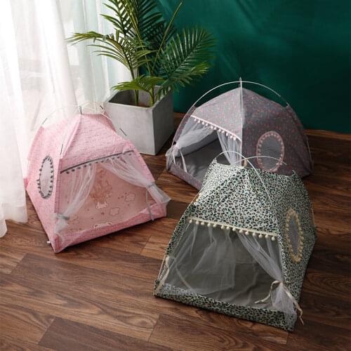 Pet tent bed for cat house cozy products for pet accessories nest comfy calming cat beds for small dogs chihuahua tent hammock