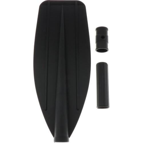 Durable Curved Kayak Paddle Blade Canoe Slip On Oar Leaf Accessories Black