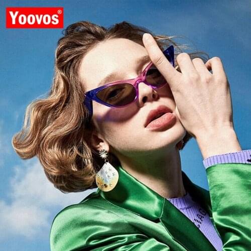 Yoovos Cateye Sunglasses Women 2021 Vintage Sun Glasses Women Small Sunglasses Women Retro Designer Oculos De Sol Feminino