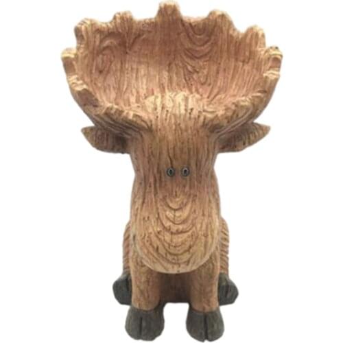 Deer Statue Resin Artware Sculpture Keys Jewelry Storage Home Office Decors