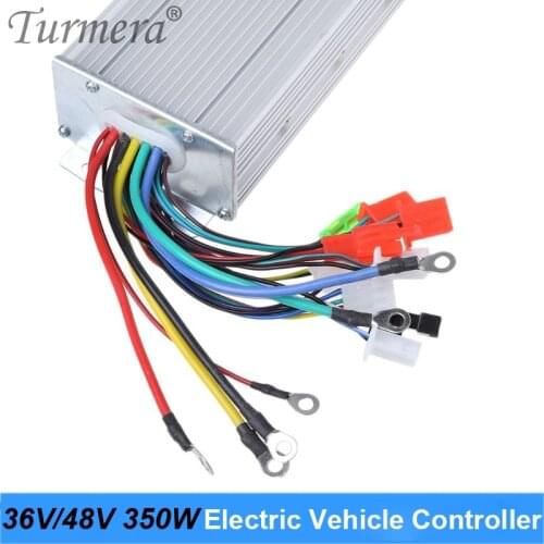 Turmera DC 36V 48V 350W Electric Vehicle Brushless Controllor DC Motor Regulator Speed Controller For Electric Bicycle E-bike A6