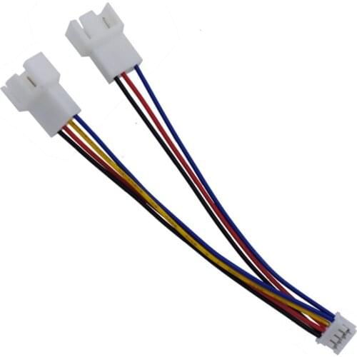 Graphics Card Fan Extension Cable 1 To 2 Graphics Card Fan 4-pin PWM Temperature Control Adapter 4pin 3pin