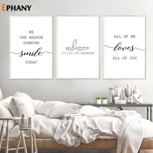 Inspirational Love Letter Quote Canvas Painting Modern Minimalist Wall Art for Living Room Nordic Prints and Posters Home Decor