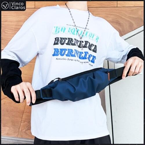 Lightweight Waterproof Sports Waist Bag Unisex Simple Travel Fanny Pack Large Capacity Mens Murse Man Belt Pouch Chest Bags