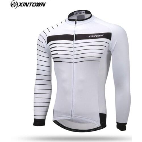 XINTOWN Team Bike Jersey Thermal Fleece Cycling Jersey Ciclismo Sport Clothing long Sleeve Warm Winter Bicycle MTB Clothes