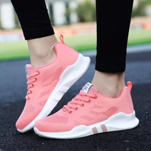 Women Casual Shoes Breathable Walking Mesh Flat Shoes Sneakers Women 2021 Vulcanized Shoes White Female Footwear running shoes