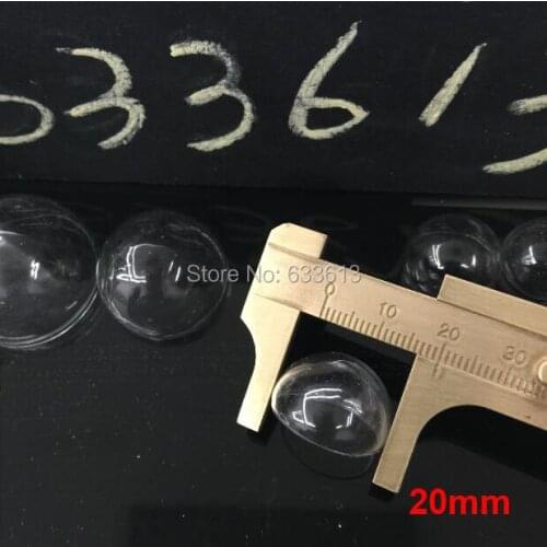 10pcs 20mm half round glass globe bubble diy Charm Apothecary glass dome bottle locket vial pendant handmade jewelry findings