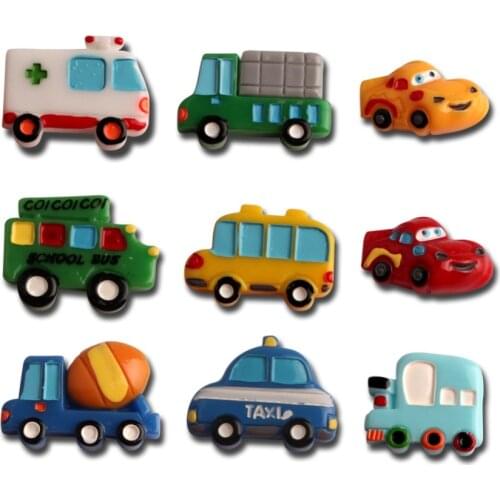 10Pcs Mixed Resin Cars Transportation Cabochon Flatback Decoration Crafts Embellishments For Scrapbooking Diy Accessories