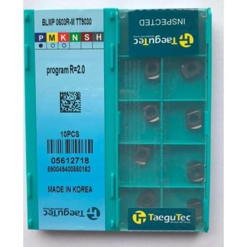 10PCS taegutec BLMP 0603R-M TT9030/ BLMP 0603R-M TT908/ Cemented carbide inserts CNC milling insert