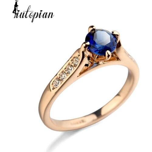 Italina Rigant Top Quality Ring For Women Anel Aneis Party Jewelry With Austrian Stellux CZ #RG90779
