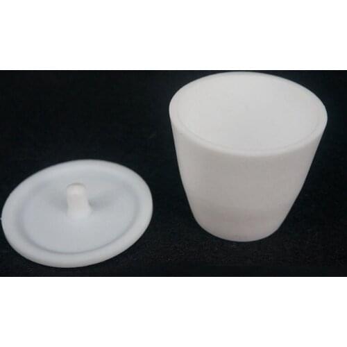 30ml PTFE Crucible Cup with Cover Lid PTFE Beaker Acid Alkali Resistance