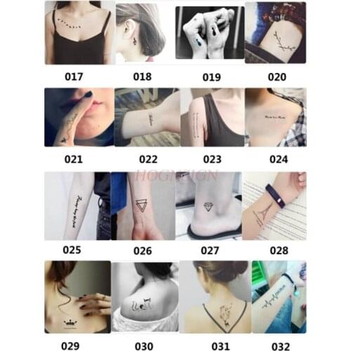 30pcs Tattoo Stickers For Men And Women Waterproof Lasting Small Fresh Sexy Body Painting Simulation Tattoo Stickers Sale