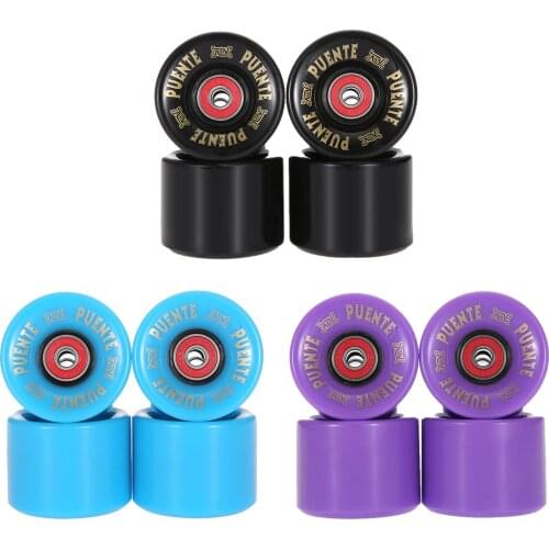 4Pcs/Set Skateboard Wheels 82A Non-slip PU Roller Skates Wheels Long Board Cruiser Wheels ABEC-9 Bearings Accessory