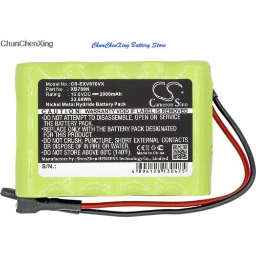 Cameron Sino 2000mAh Battery XB780N for Euro-Pro Shark SV780N
