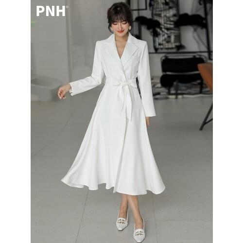 White Windbreaker Womens Mid Long Autumn 2021 New Salt Series Autumn Fashion Womens Coat in February and August