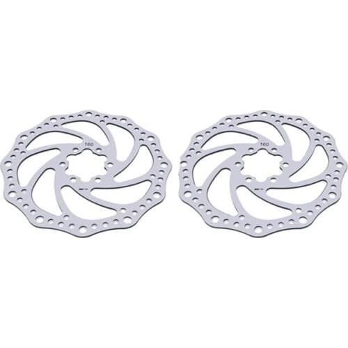 Mountain Bike Bicycle Mechanical Disc Brake Front & Rear Set With 160mm Rotors Aluminum Alloy Mountain Bike Disc Brake Set