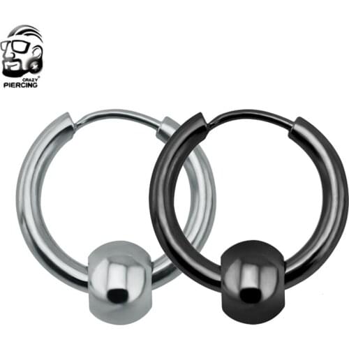 Hot Sale 1Piece 316L Stainless Steel Ear Hoop Hinged Ear Tragus Cartilage Ear Clip Earring Body Piercing Jewelry