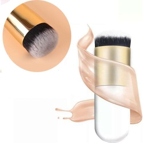1pcs Foundation Brush Chubby Pier Flat Cream Makeup Brushes Powder Brush Cheek Brush Professional Cosmetic Make-up Brush