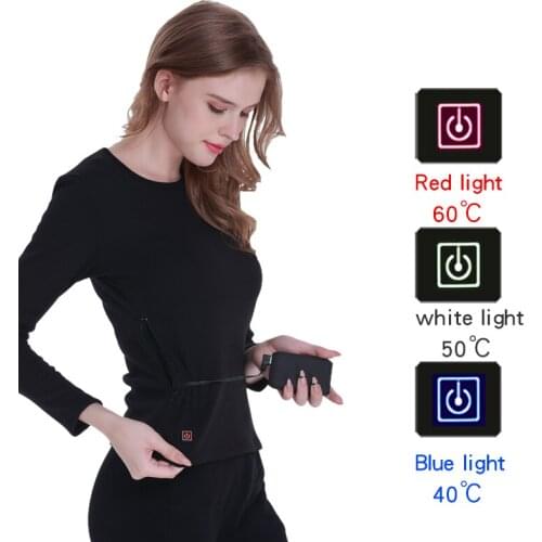 Women heating underwear set body intelligent constant temperature heating charging women electric clothes Underwear