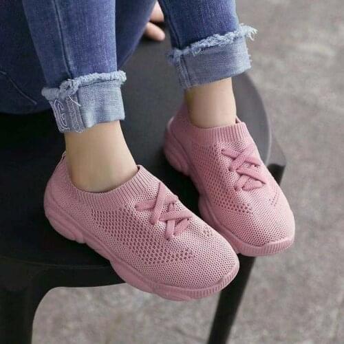 Kids Shoes Anti-slip Soft Rubber Bottom Baby Sneaker Casual Flat Sneakers Shoes Breathable Children Kids Girls Boys Sports Shoes