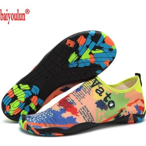 2021 Unisex Sneakers Swimming Shoes Water Sports Aqua Seaside Beach Surfing Slippers Upstream Light Athletic Footwear For