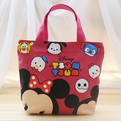 Disney cartoon insulation bag Mickey cute lunch bag barbecue handbag Outdoor ice picnic tote bag lunch tote