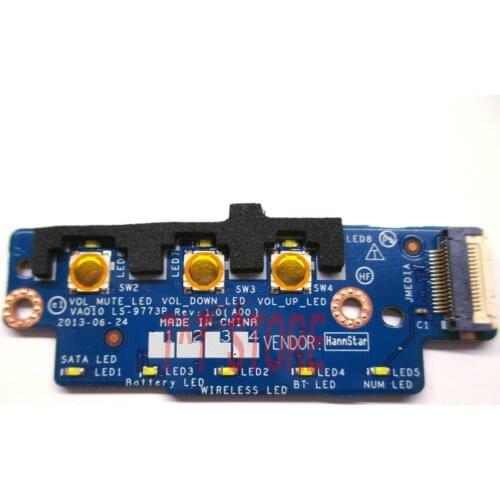 Original For DELL M4800 Laptop Volume Control Board Multimedia Board Volume Switch Board Control Board LS-9773P free shipping