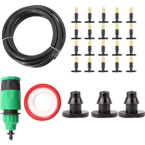 Garden Irrigation Set Faucet Connector Atomizing Nozzle Greenhouse Watering Nozzle Garden Hose Nozzles Set