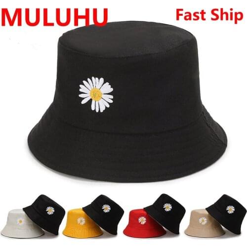 Sombrero Cubo Flower Design Men Women Cotton Double-Sided Sun Cap Summer Panama Fashion Fold Sun Fishing Fisherman Hats