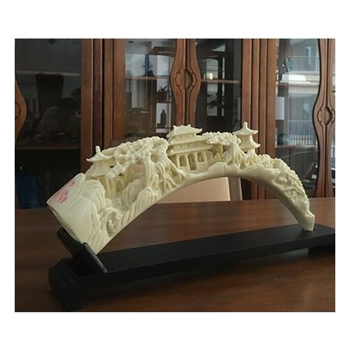 Resin Arts Crafts gifts Ivory ornaments crafts jewelry decoration shelf Home Furnishing entrance study lucky gifts