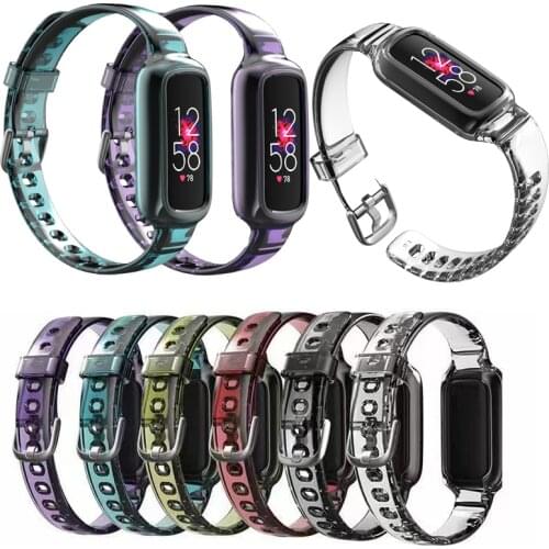 Transparent TPU Wrist band For Fitbit Luxe Soft Silicone Bracelet Strap For Fitbit Luxe Special Edition Replacement Accessories